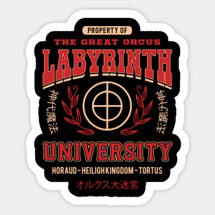 Orcus Labyrinth University Sticker